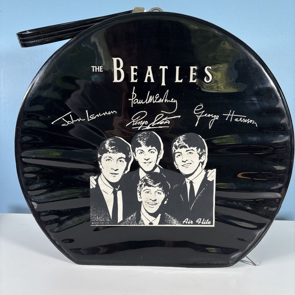 BEATLES Original Travel Case (1964 Air Flite) Black Vinyl In Beautiful Condition